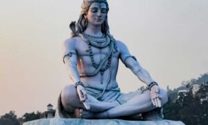 A statue of the Hindu God Shiva